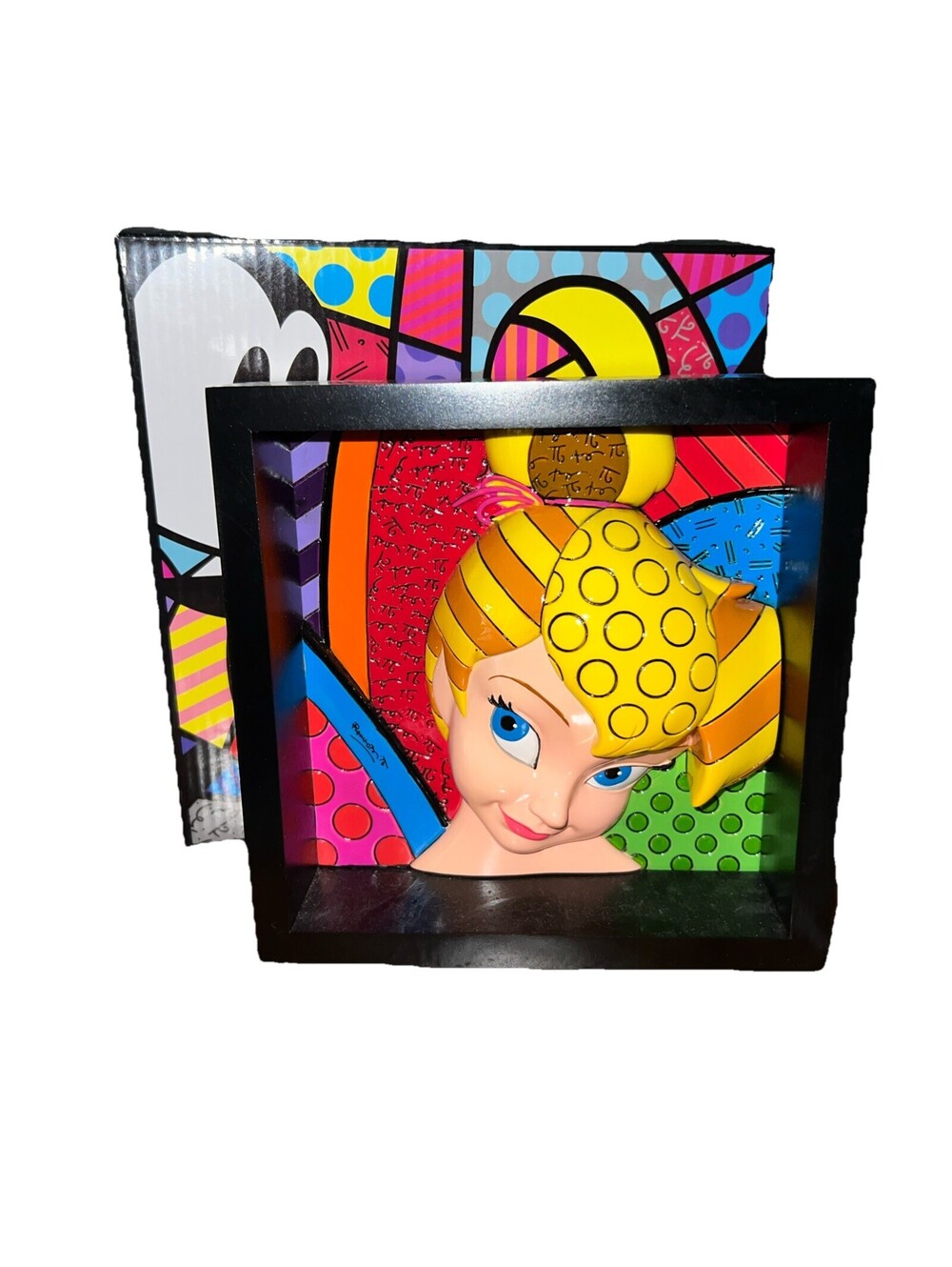 ROMERO BRITTO Disney POP ART Block TINKER BELL Wall Art 3D In Box